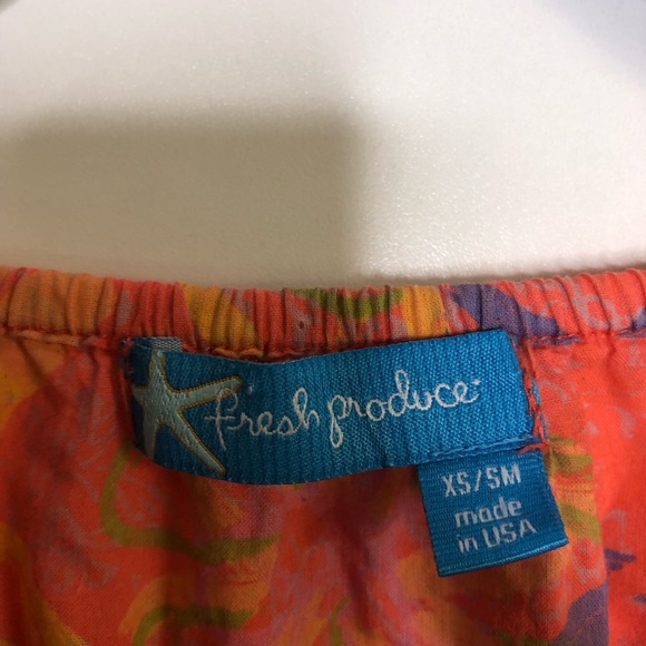 Fresh Produce Bright Colorful Floral Blouse Size XS/S - Picture 4 of 4